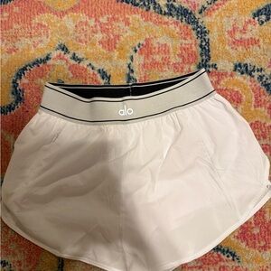 ALO Yoga White Athletic Shorts